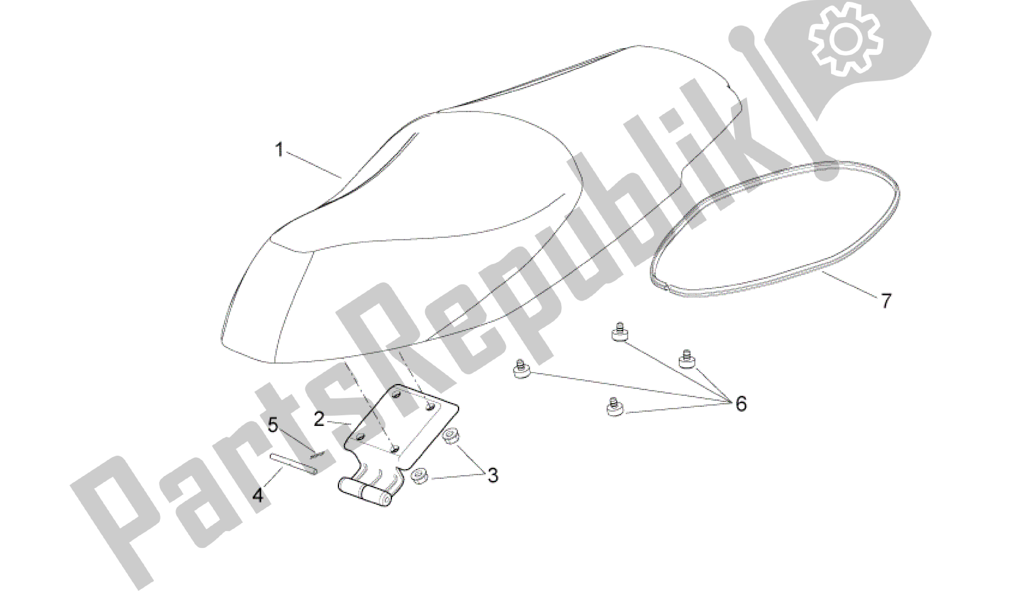 Tutte le parti per il Unità Di Sella del Aprilia Sport City 250 2008 - 2010