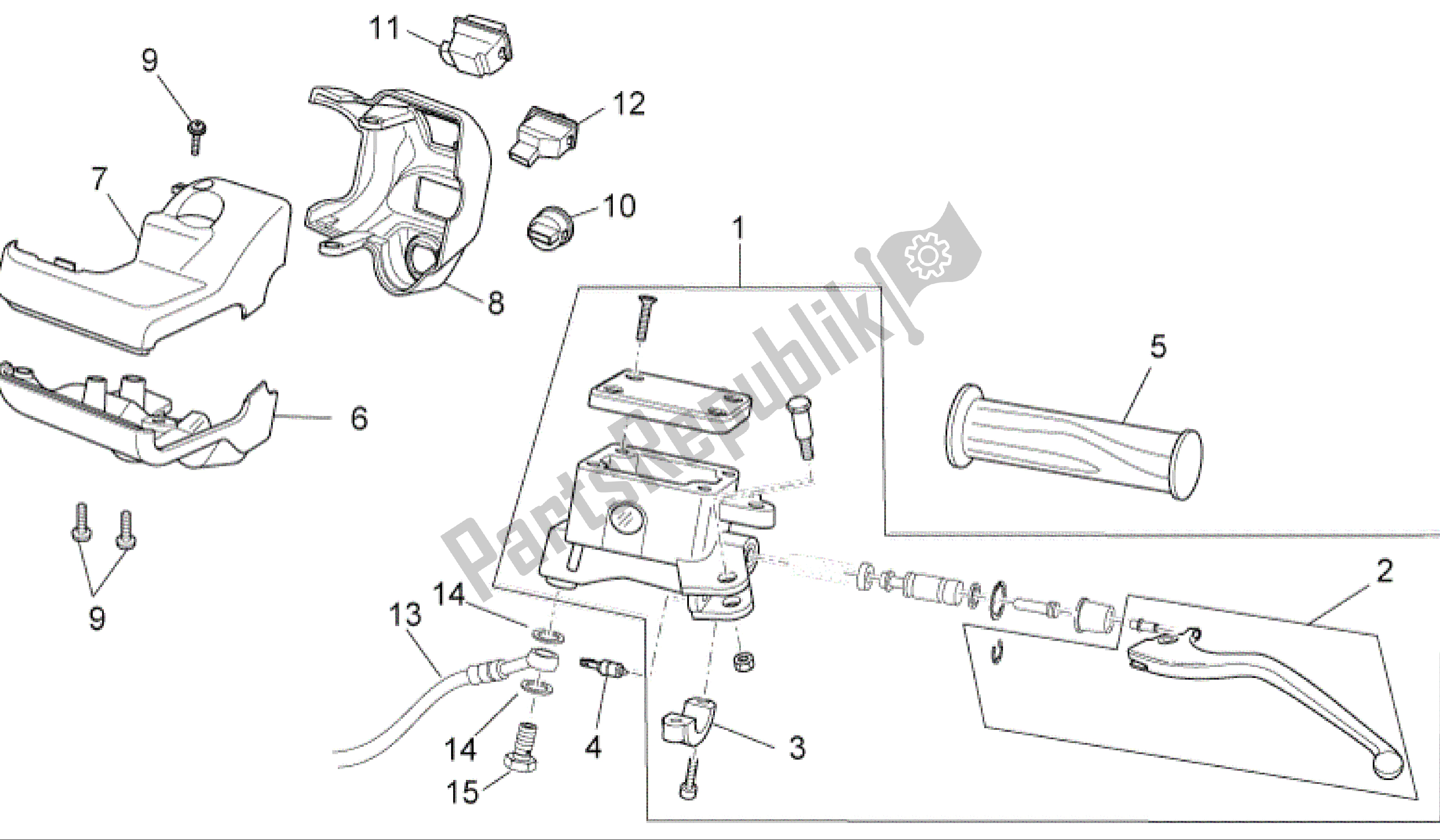 Todas las partes para Lh Controles de Aprilia Sport City 250 2008 - 2010