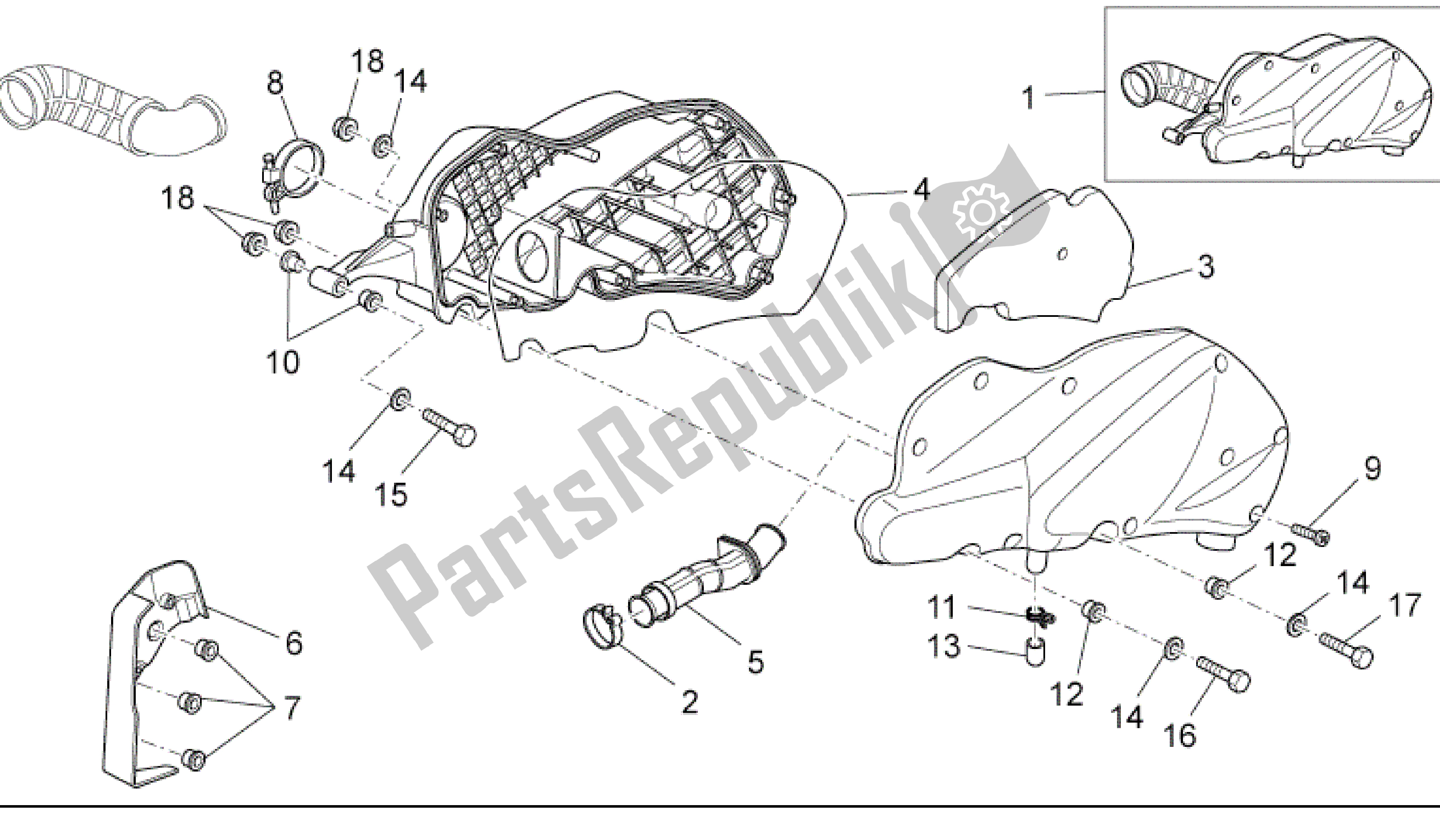 Toutes les pièces pour le Boite D'air du Aprilia Sport City 250 2008 - 2010