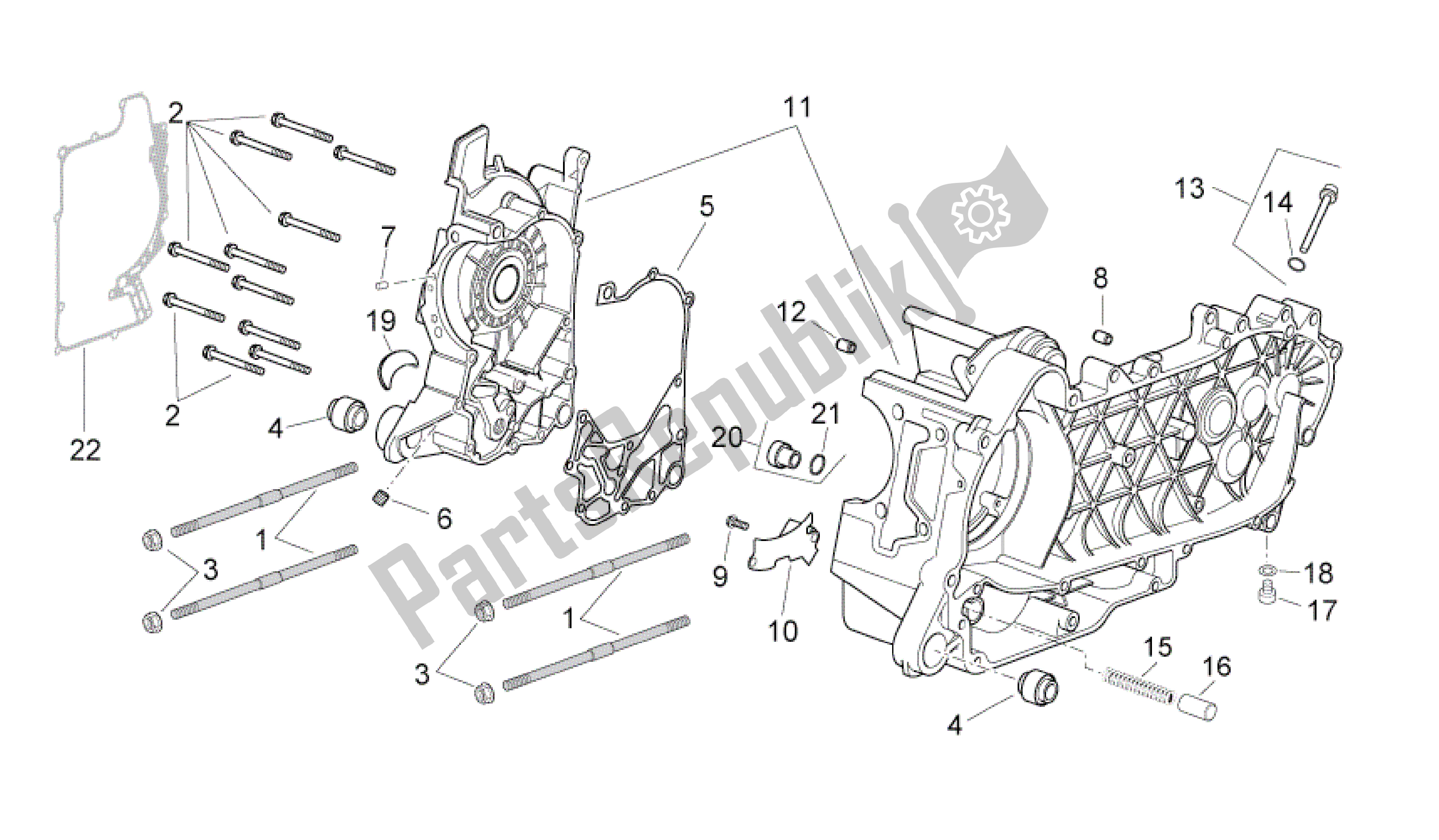 Toutes les pièces pour le Carter du Aprilia Sport City 250 2008 - 2010