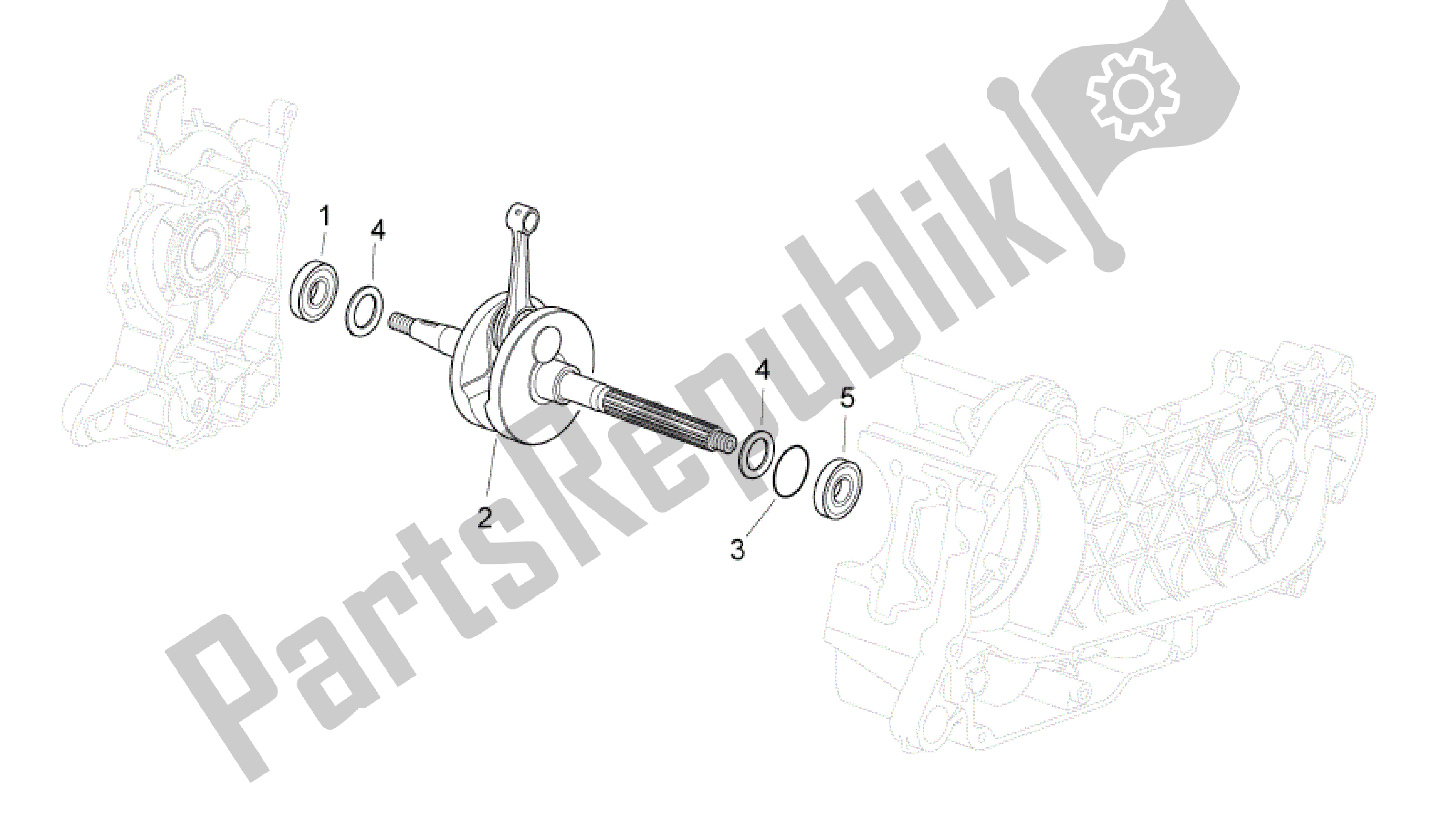 All parts for the Drive Shaft of the Aprilia Sport City 250 2008 - 2010