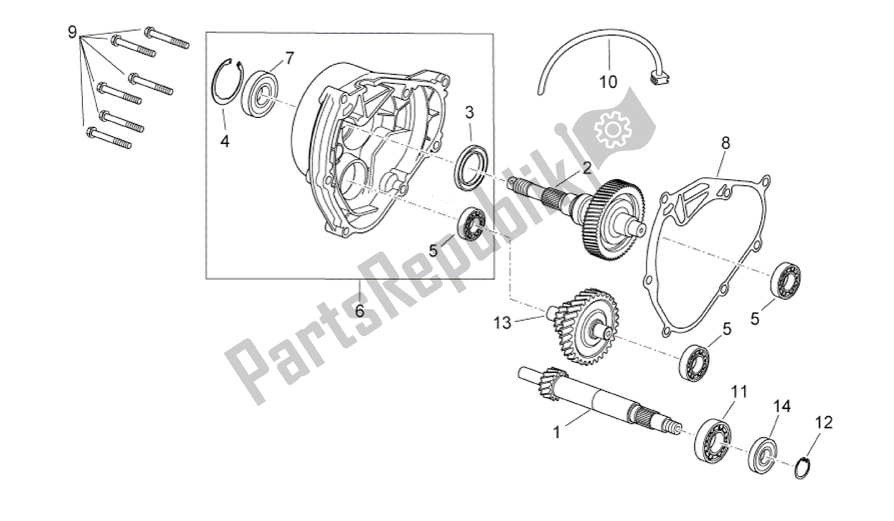 Toutes les pièces pour le Transmission du Aprilia Sport City 300 2008 - 2010