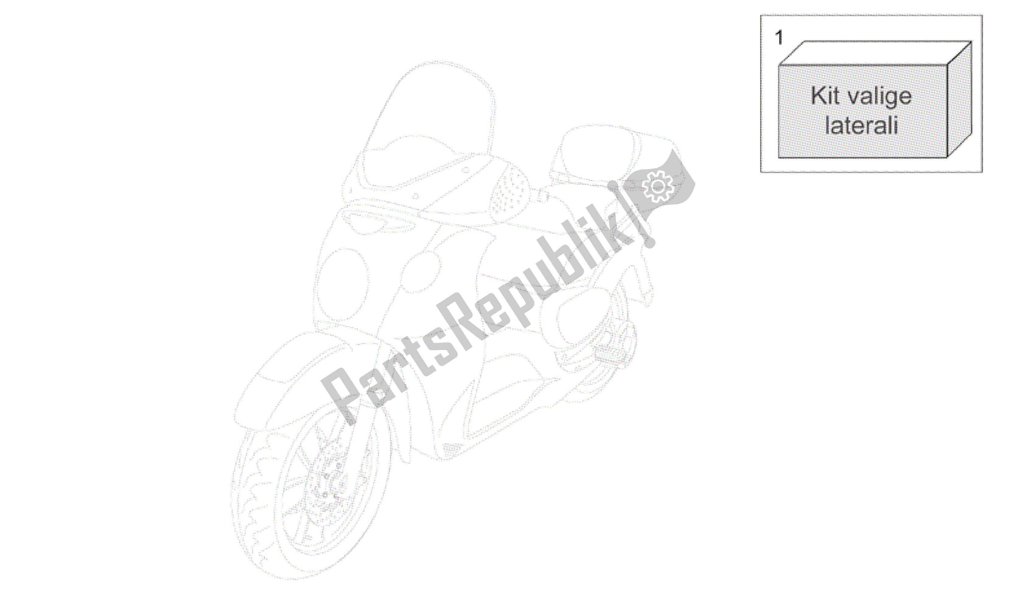 All parts for the Side Cases of the Aprilia Scarabeo 500 2003 - 2006