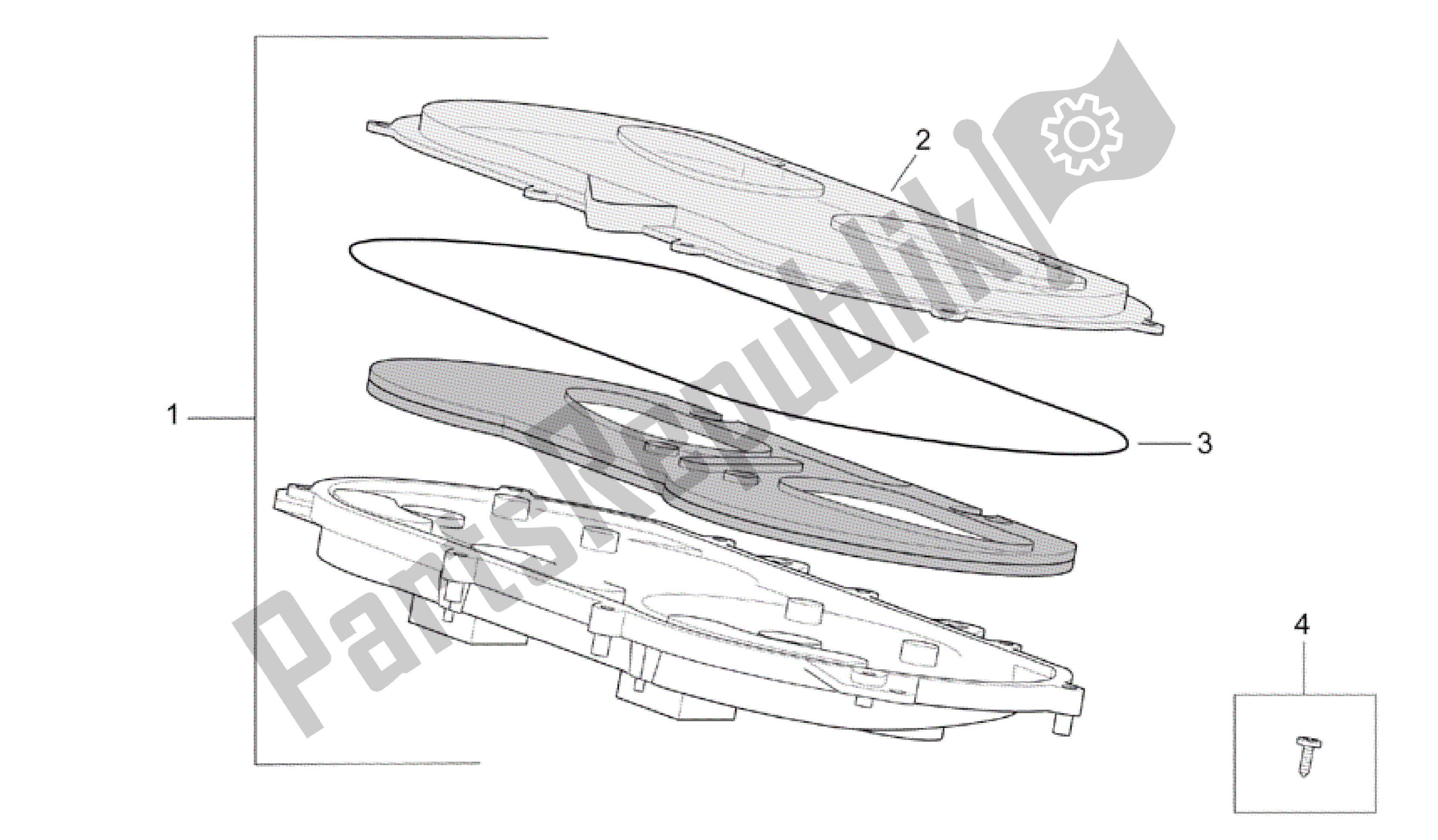 Todas las partes para Tablero de Aprilia Scarabeo 500 2003 - 2006