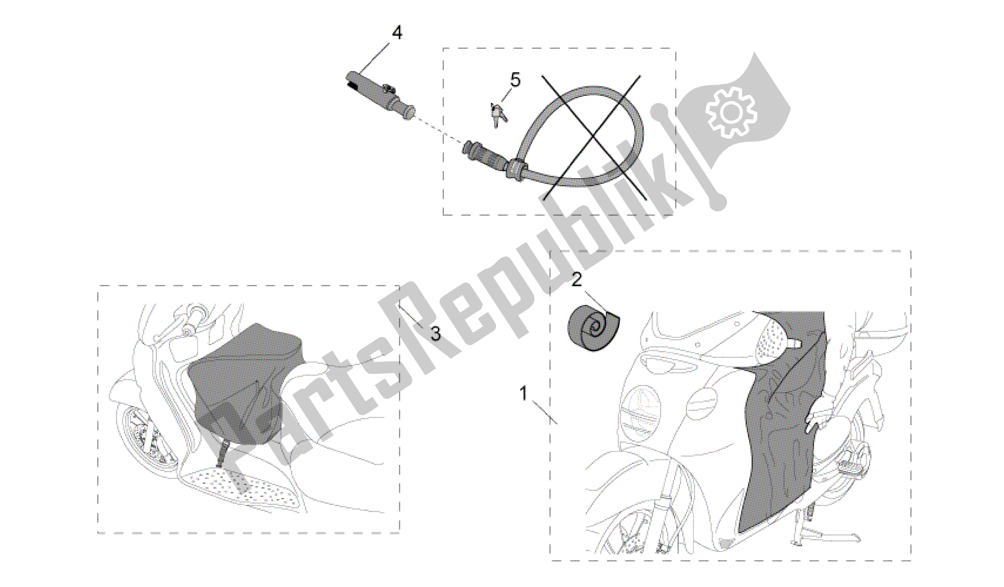 Toutes les pièces pour le Acc. - Divers Ii du Aprilia Scarabeo 500 2003 - 2006