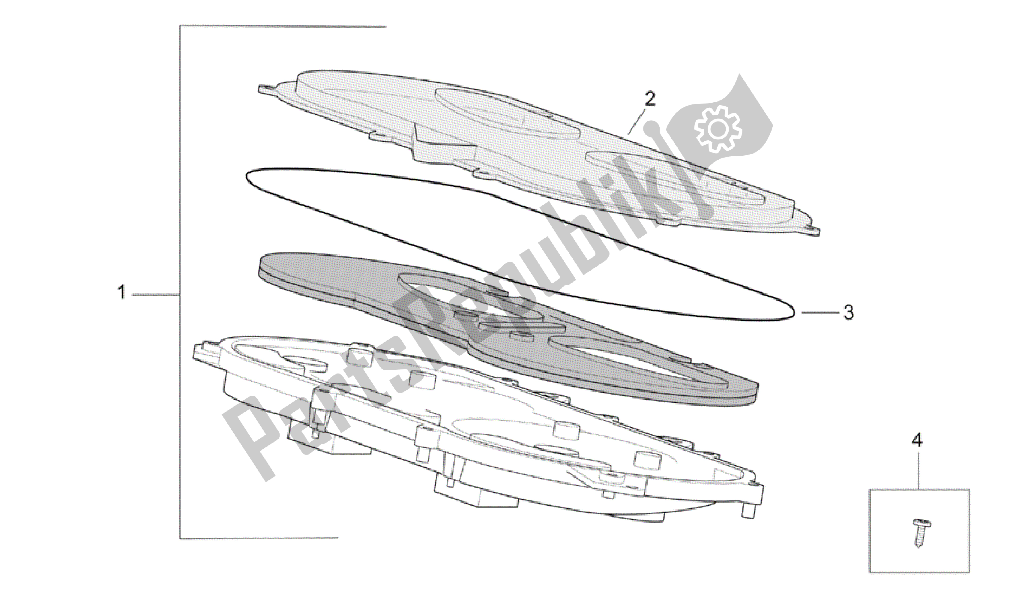 Tutte le parti per il Pannello Di Controllo del Aprilia Scarabeo 500 2003 - 2006