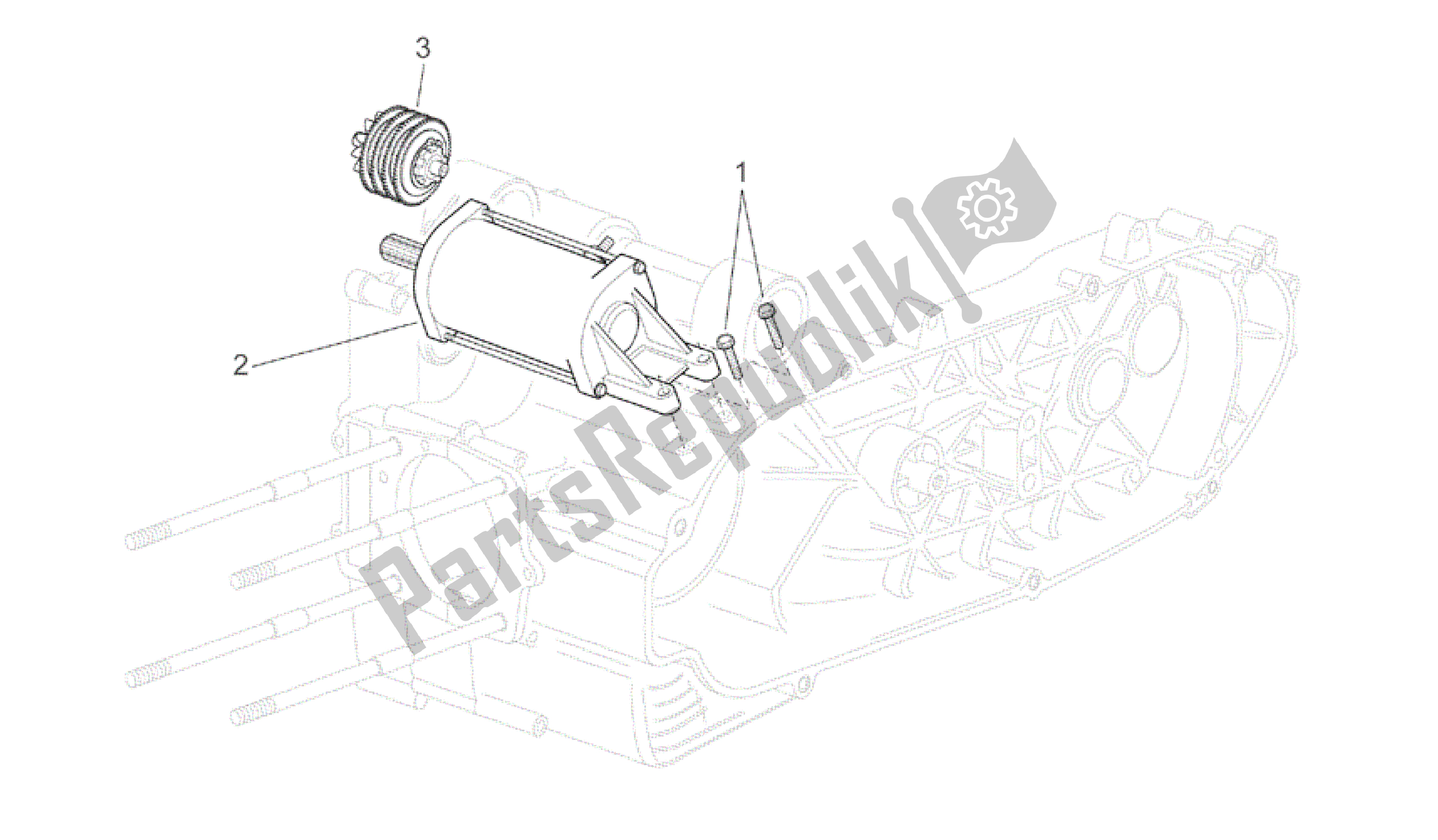 Toutes les pièces pour le Démarreur du Aprilia Scarabeo 500 2003 - 2006