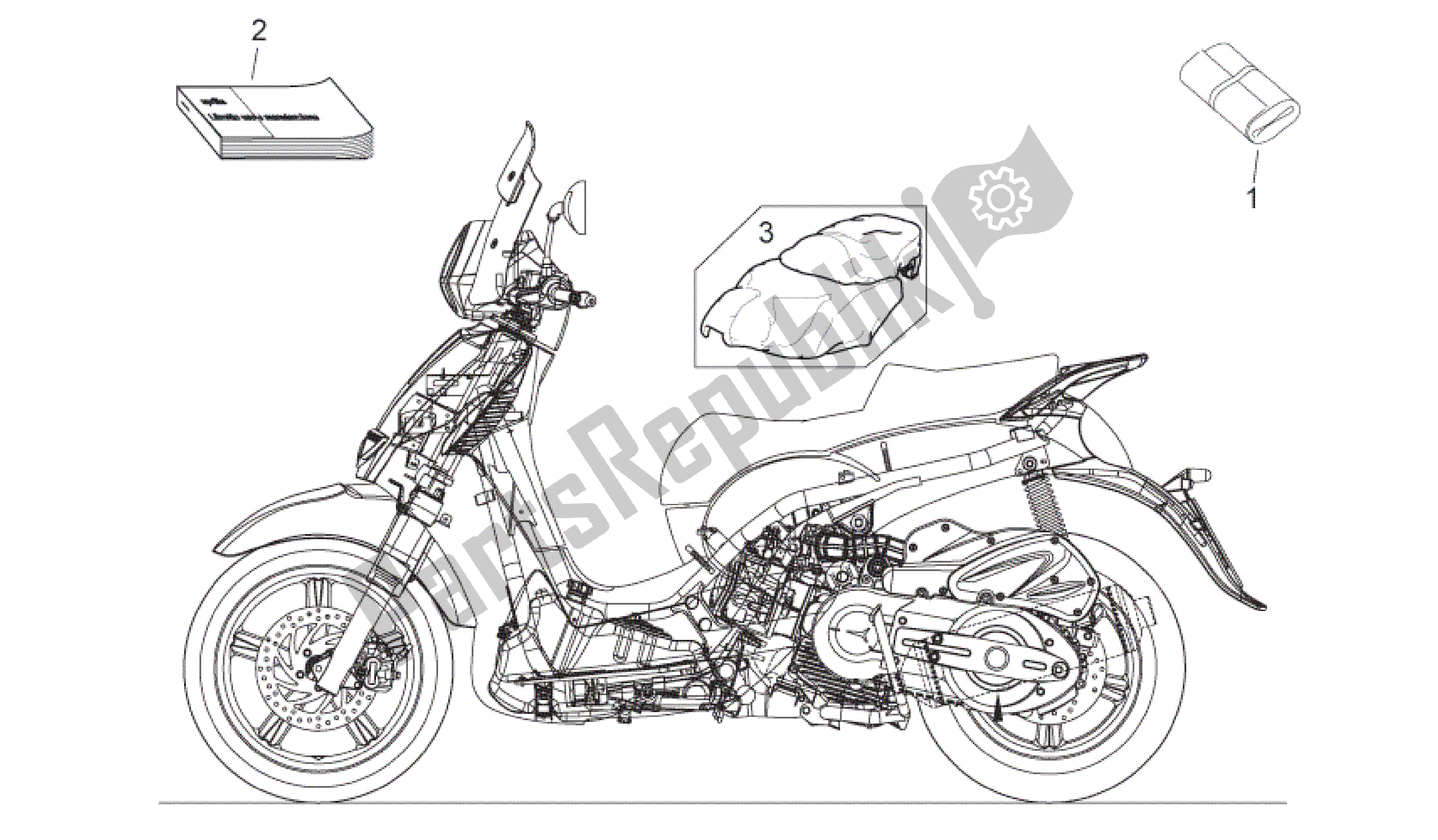 Tutte le parti per il Parte Di Completamento del Aprilia Scarabeo 400 2006 - 2008