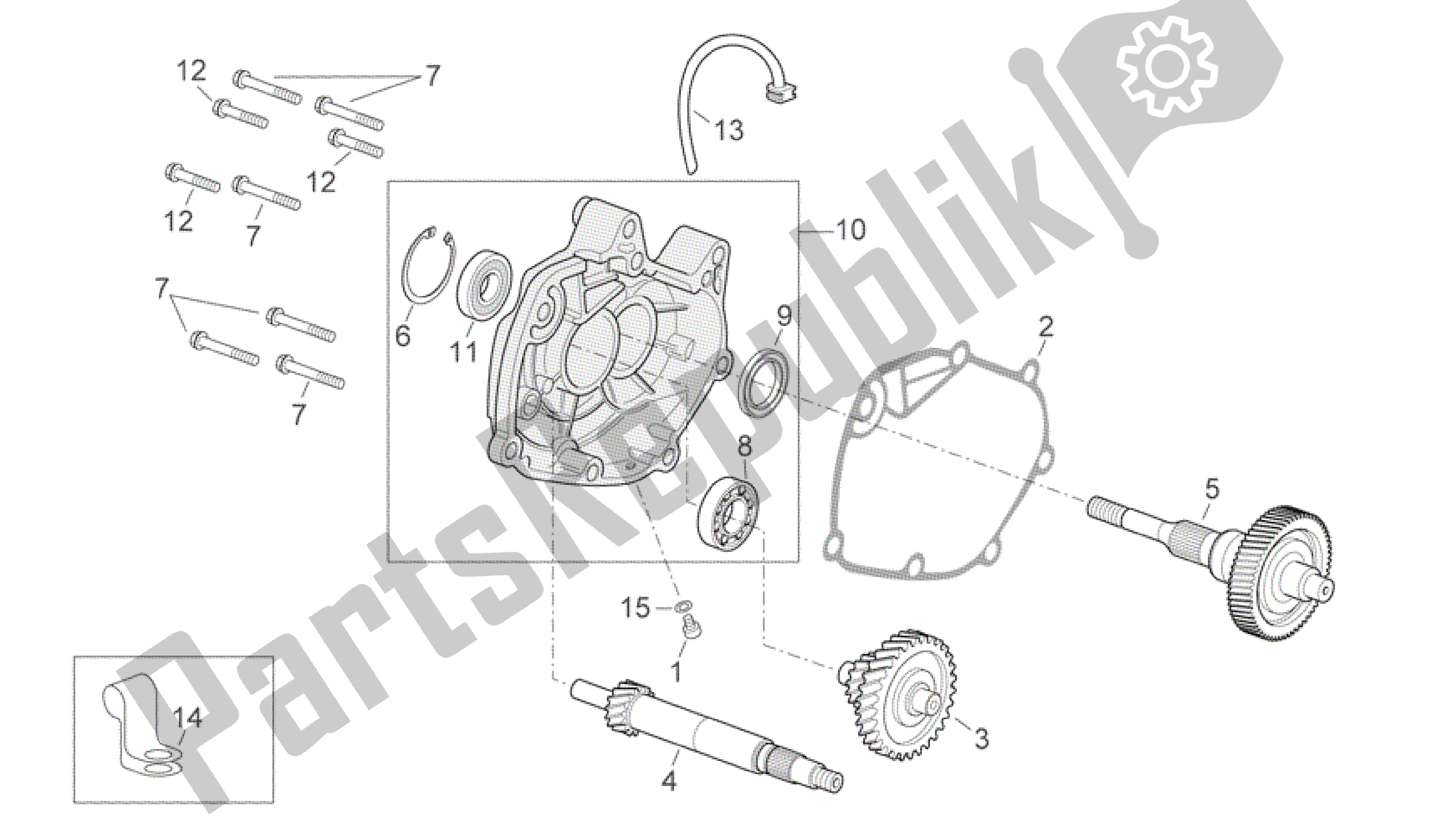 Alle onderdelen voor de Overdragen van de Aprilia Scarabeo 400 2006 - 2008