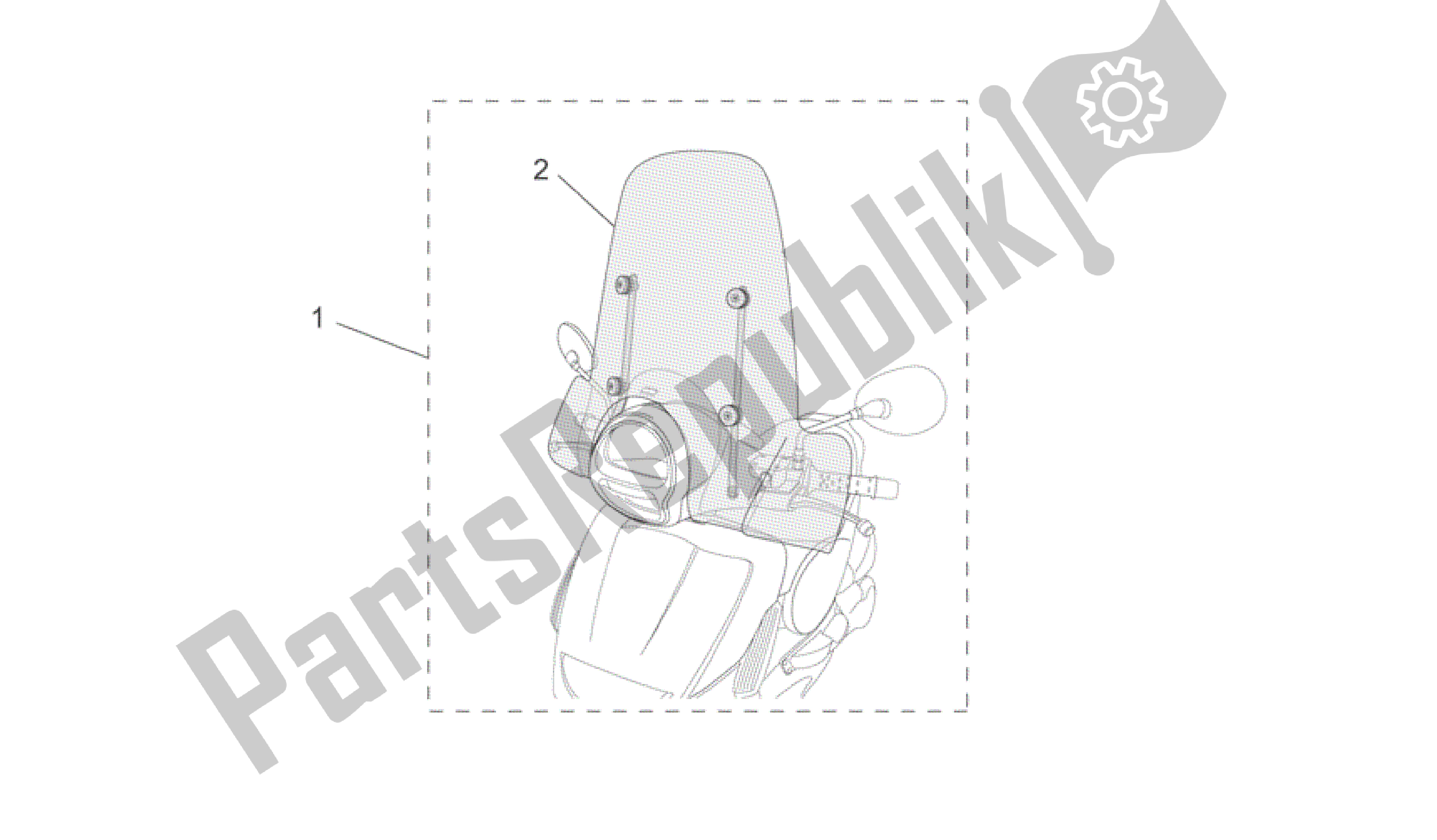 All parts for the Acc. - Windshields of the Aprilia Scarabeo 400 2006 - 2008