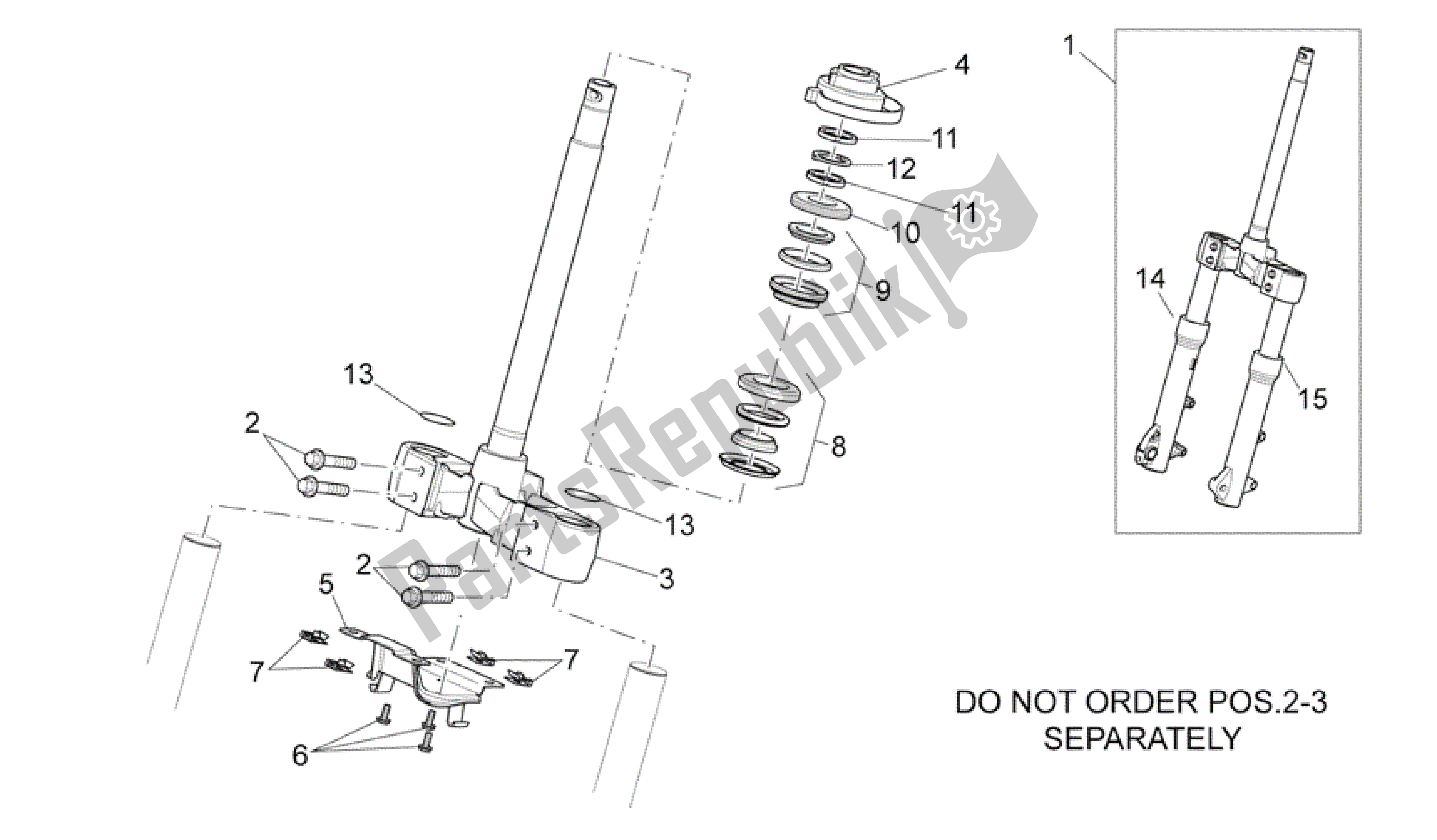 Todas las partes para Horquilla Delantera I de Aprilia Scarabeo 500 2006 - 2008