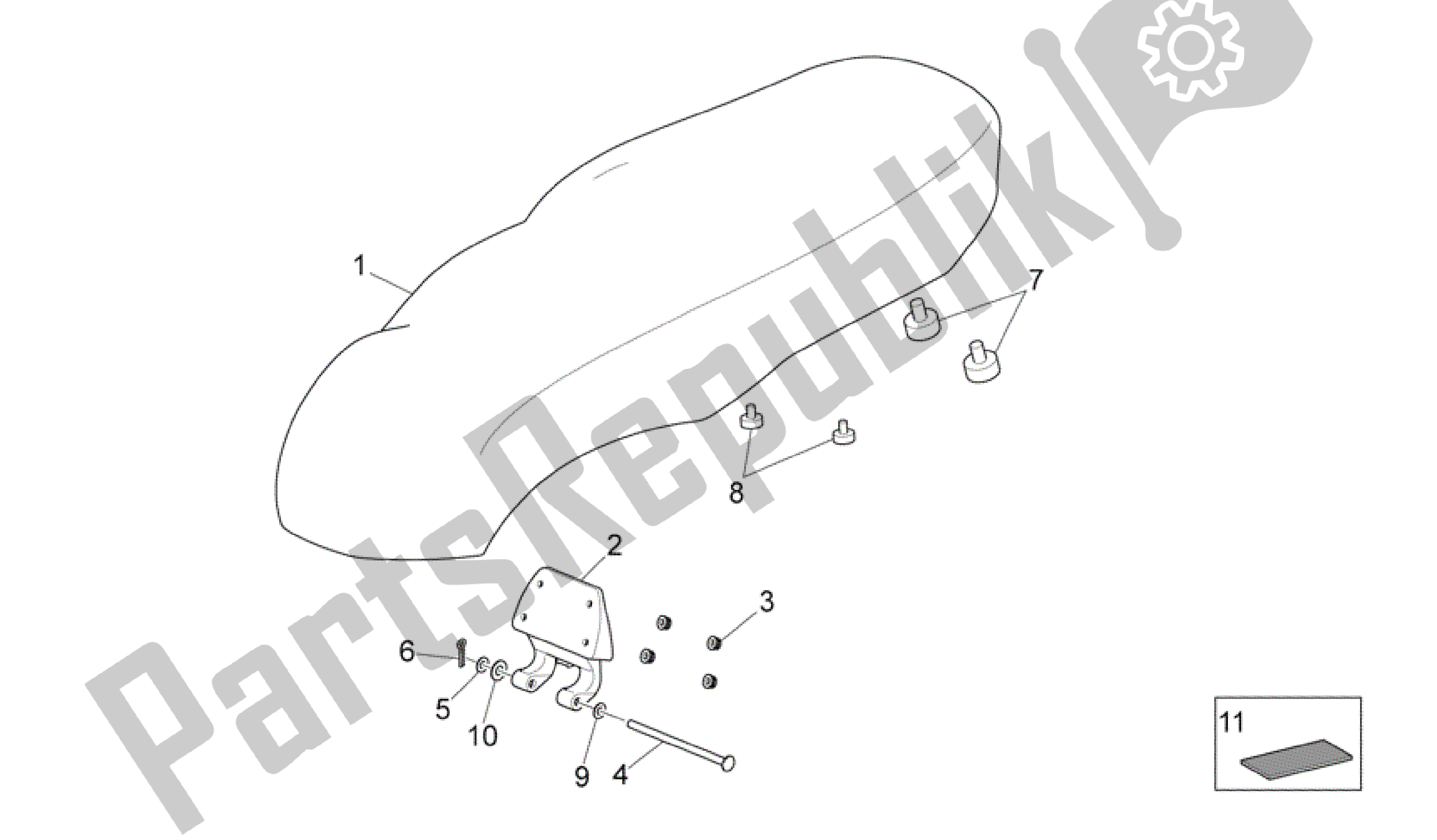 Todas las partes para Unidad De Silla De Montar de Aprilia Scarabeo 500 2006 - 2008