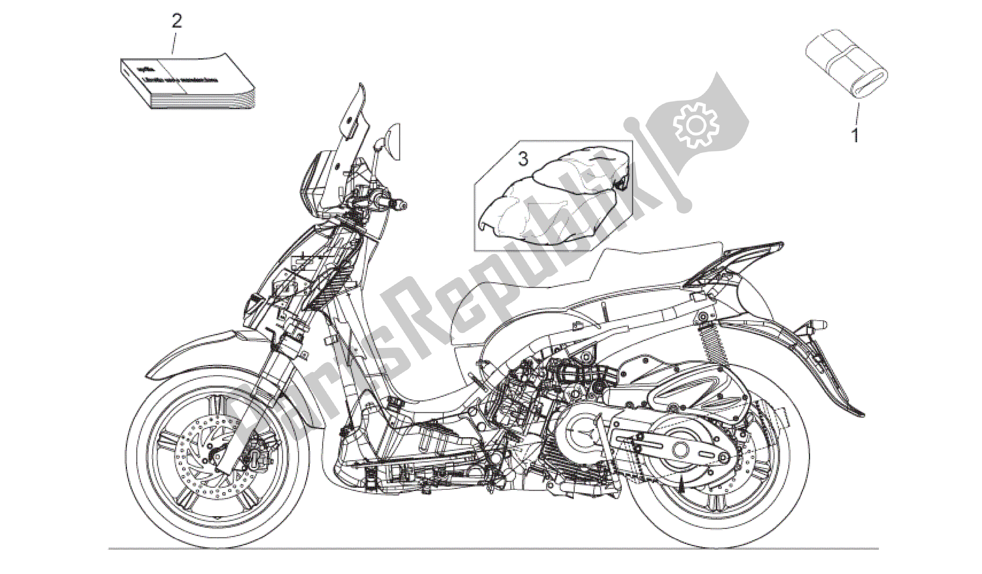 Toutes les pièces pour le Terminer La Partie du Aprilia Scarabeo 500 2006 - 2008