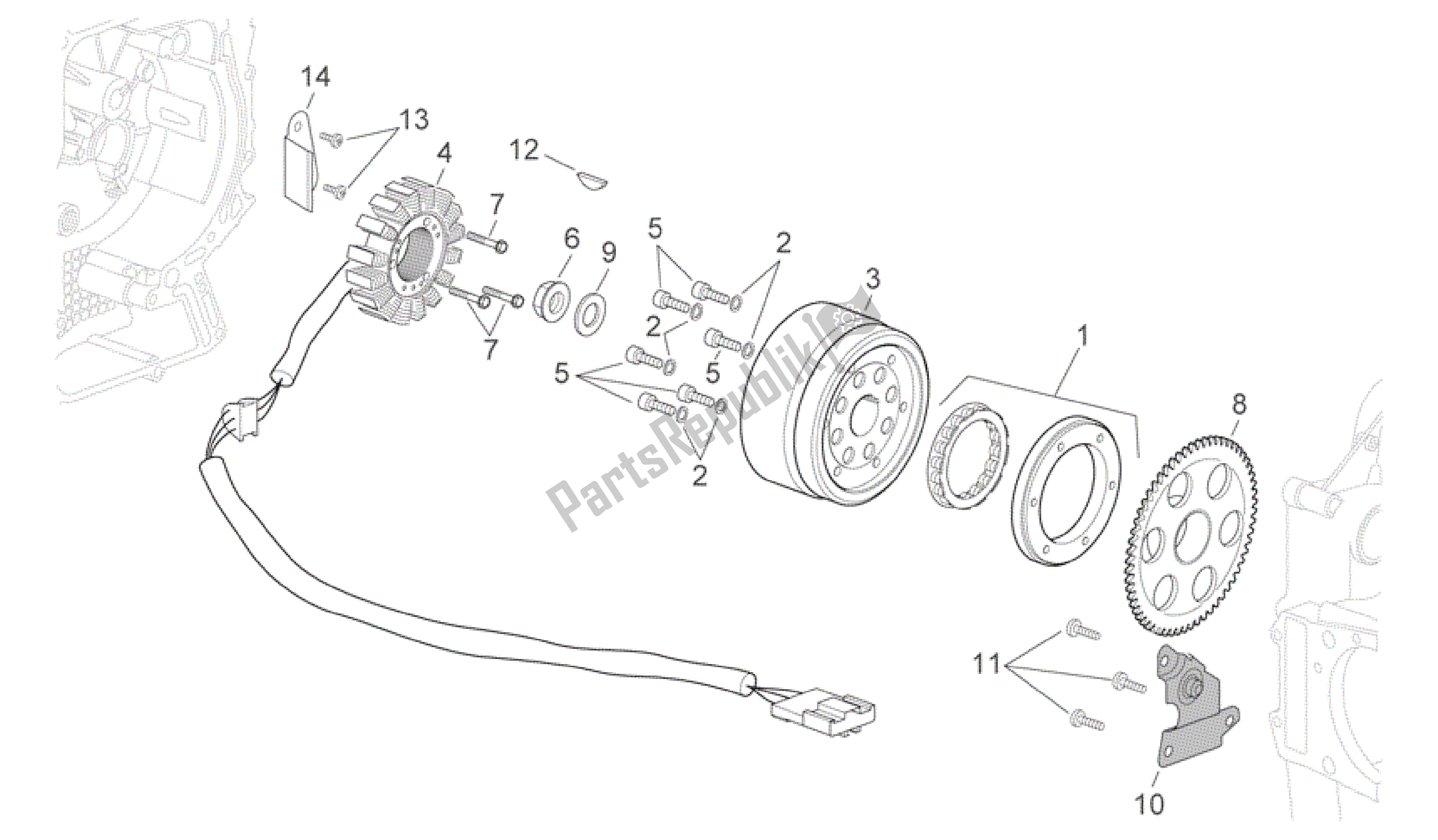 Toutes les pièces pour le Unité D'allumage du Aprilia Scarabeo 500 2006 - 2008