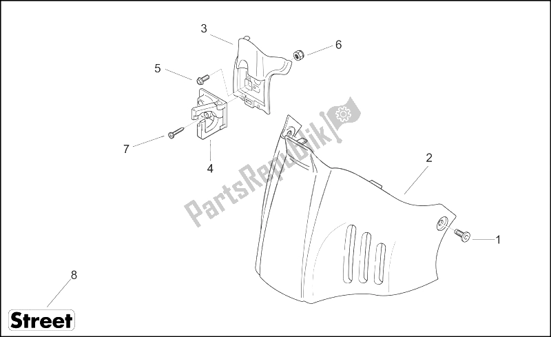 Todas las partes para Cuerpo Central Iii - F. Brd / Hng. C de Aprilia Scarabeo 50 2T E2 ENG Piaggio 2007