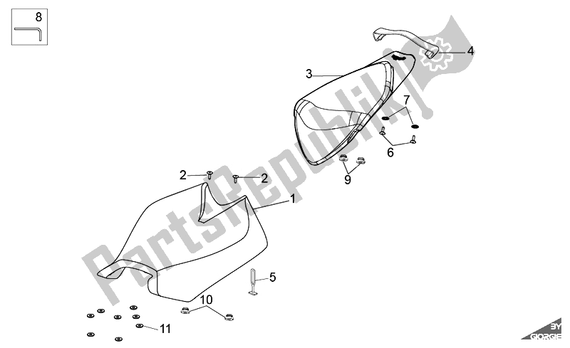 Toutes les pièces pour le Selle du Aprilia RSV4 Aprc R 1000 2011