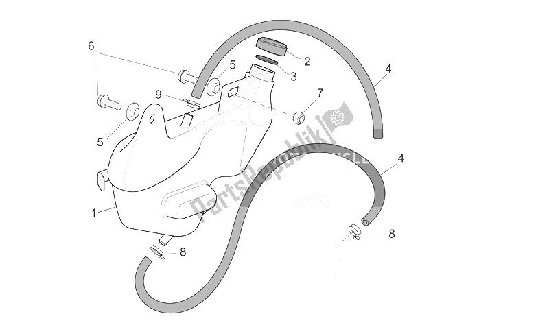 Tutte le parti per il Vaso Di Espansione del Aprilia RSV Mille Factory 1000 2004 - 2008