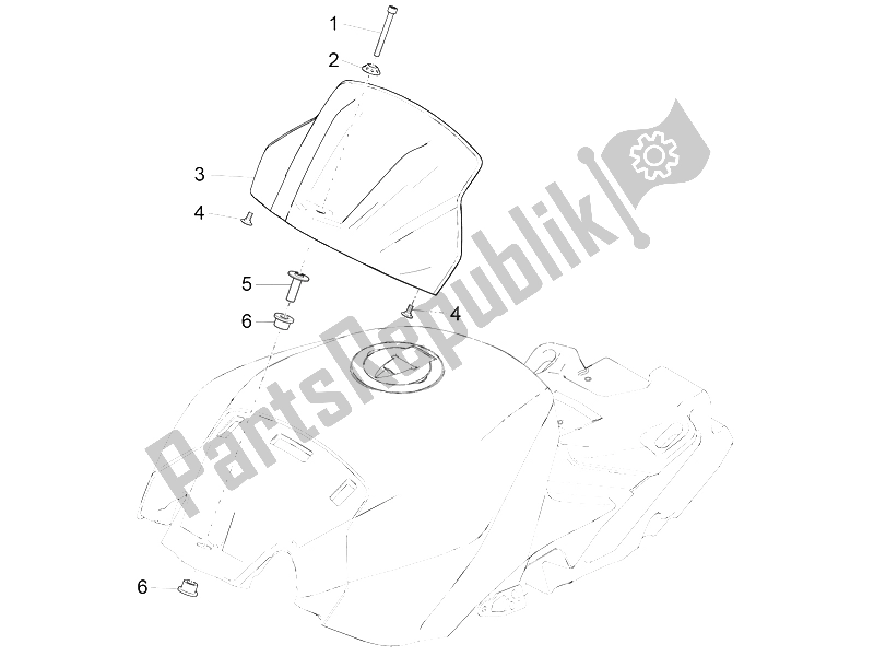 Todas as partes de Tankabdeckung do Aprilia RSV4 RR 1000 2015
