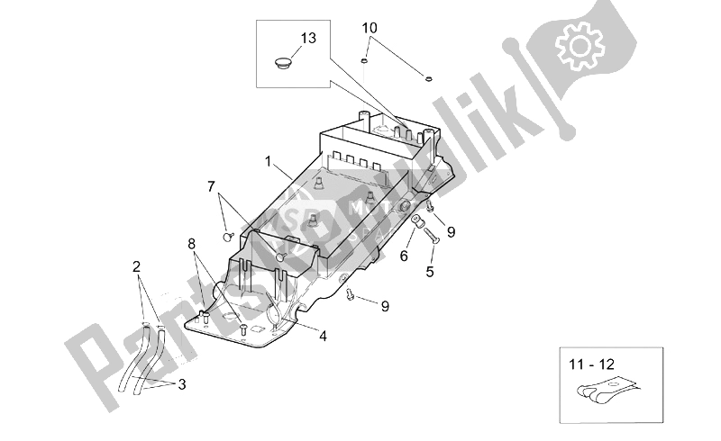 Toutes les pièces pour le Underaddle du Aprilia RSV Tuono 1000 2002