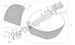 caja superior con cojín de asiento