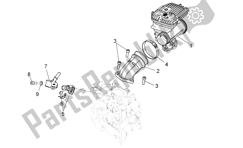 All parts for the Injection Unit of the Aprilia Scarabeo 125 200 I E Light 2011
