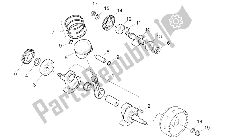 All parts for the Drive Shaft of the Aprilia Pegaso Strada Trail 650 IE 2005