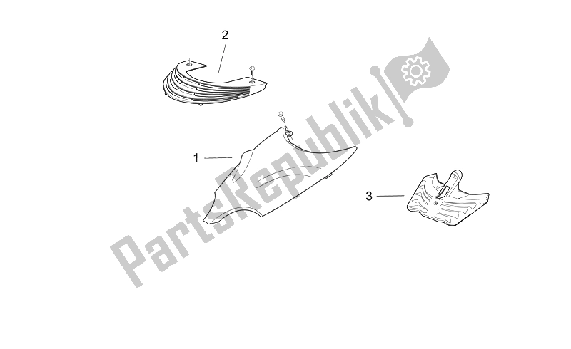 Tutte le parti per il Corpo Anteriore Ii del Aprilia SR 50 AIR WWW 1997