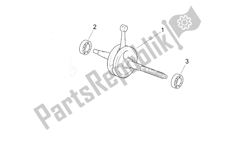 Toutes les pièces pour le Arbre De Transmission du Aprilia Scarabeo 50 4T 2V E2 2006