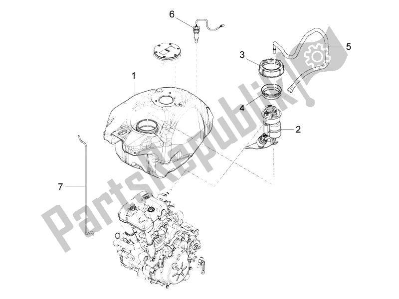 Tutte le parti per il Serbatoio Di Carburante del Aprilia RS4 125 4T 2011