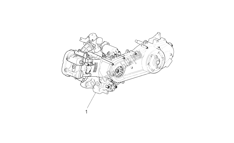 Todas las partes para Motor de Aprilia Scarabeo 125 200 Light Carb 2007