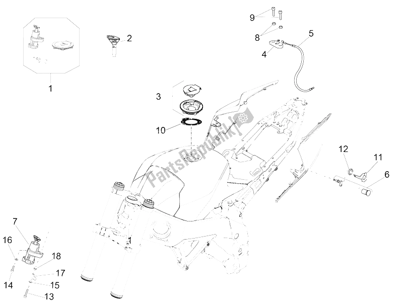 All parts for the Locks of the Aprilia RSV4 RR Europe 1000 2016