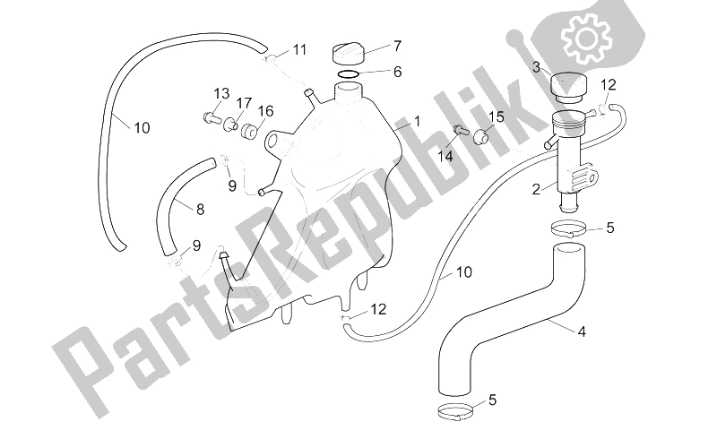 Tutte le parti per il Vaso Di Espansione del Aprilia SL 1000 Falco 2000