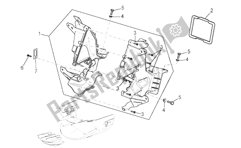 Todas las partes para Cuerpo Frontal - Conducto de Aprilia RSV Tuono 1000 2006