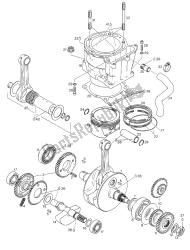 arbre d'entraînement - cylindre - piston n> s