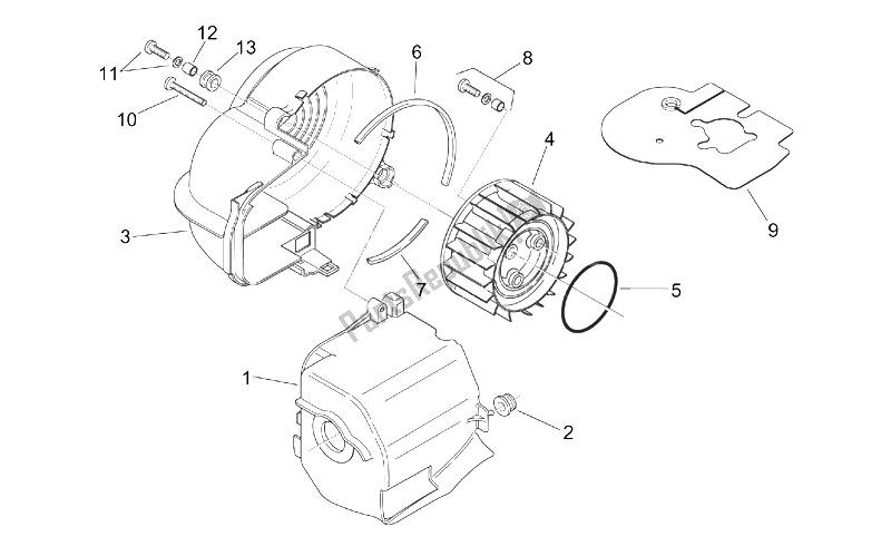 Todas las partes para Motor De Plástico de Aprilia Scarabeo 100 2T ENG Yamaha 2000