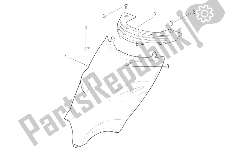 Tutte le parti per il Parte Anteriore - Carenatura Anteriore (2) del Aprilia SR 125 150 1999