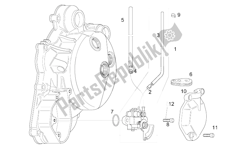 Alle Teile für das Ölpumpe des Aprilia RS 125 1999