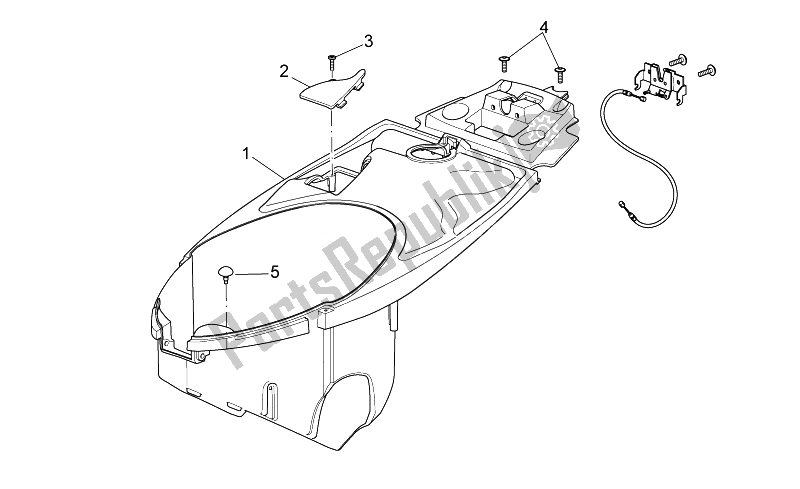 All parts for the Undersaddle of the Aprilia Sport City Cube 125 200 Carb E3 2008