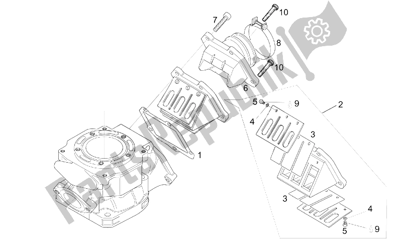 Alle Teile für das Vergaserflansch des Aprilia RS 125 Tuono 2003