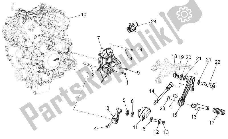 Tutte le parti per il ??? Ng C? Del Aprilia RSV4 Aprc R 1000 2011