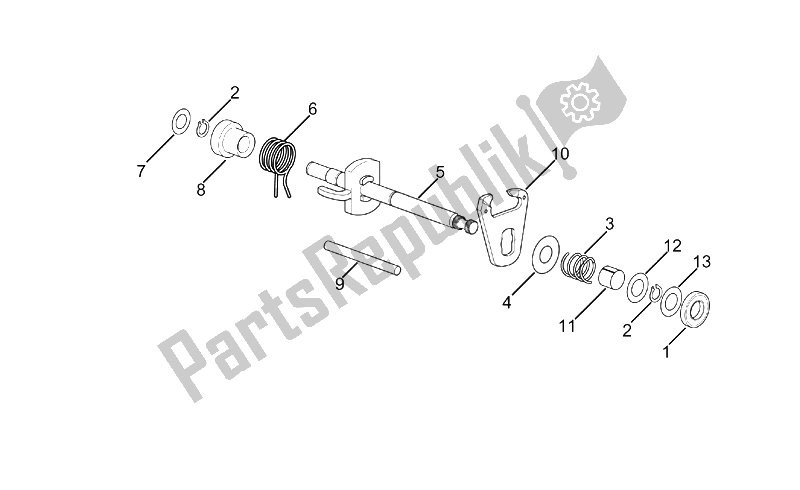 All parts for the Selector of the Aprilia RX 50 2003