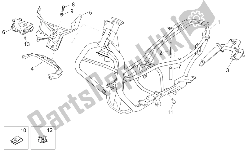 Todas las partes para Marco de Aprilia Atlantic 125 200 250 2003