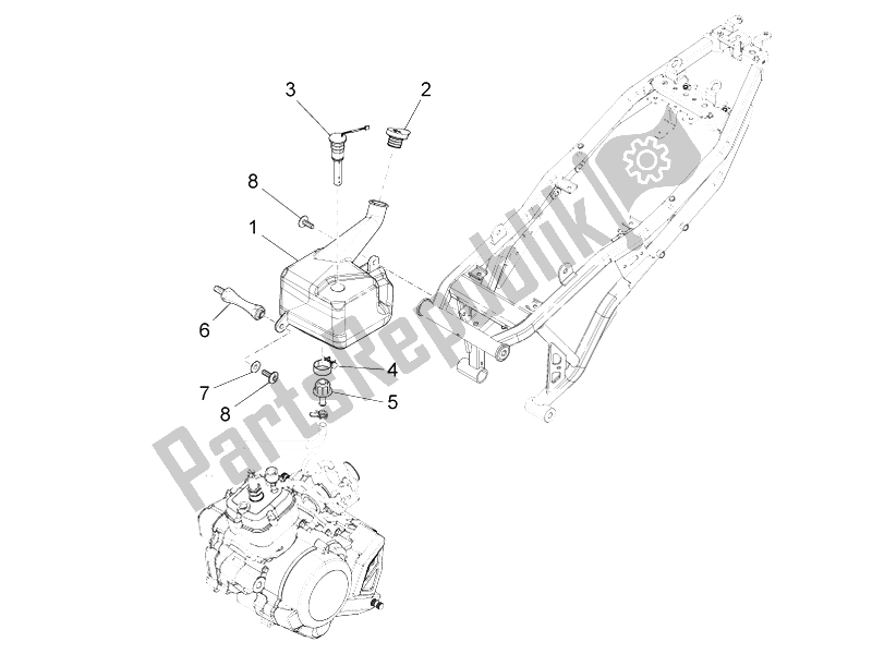 Toutes les pièces pour le Serbatoio Olio Mix du Aprilia RS4 50 2T 2011