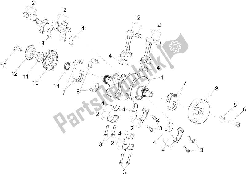 Toutes les pièces pour le Arbre De Transmission du Aprilia RSV4 Racing Factory L E USA 1000 2016