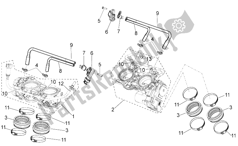 Todas las partes para Cuerpo Del Acelerador de Aprilia RSV4 Racing Factory L E USA 1000 2016