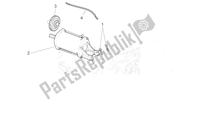 All parts for the Starter Motor Ii of the Aprilia Sport City 125 200 250 E3 2006