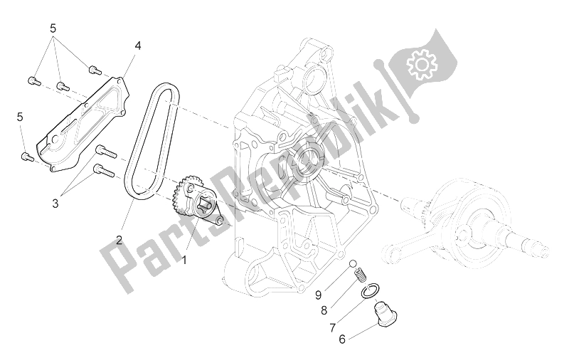 Toutes les pièces pour le La Pompe à Huile du Aprilia Scarabeo 125 200 Light Carb 2007