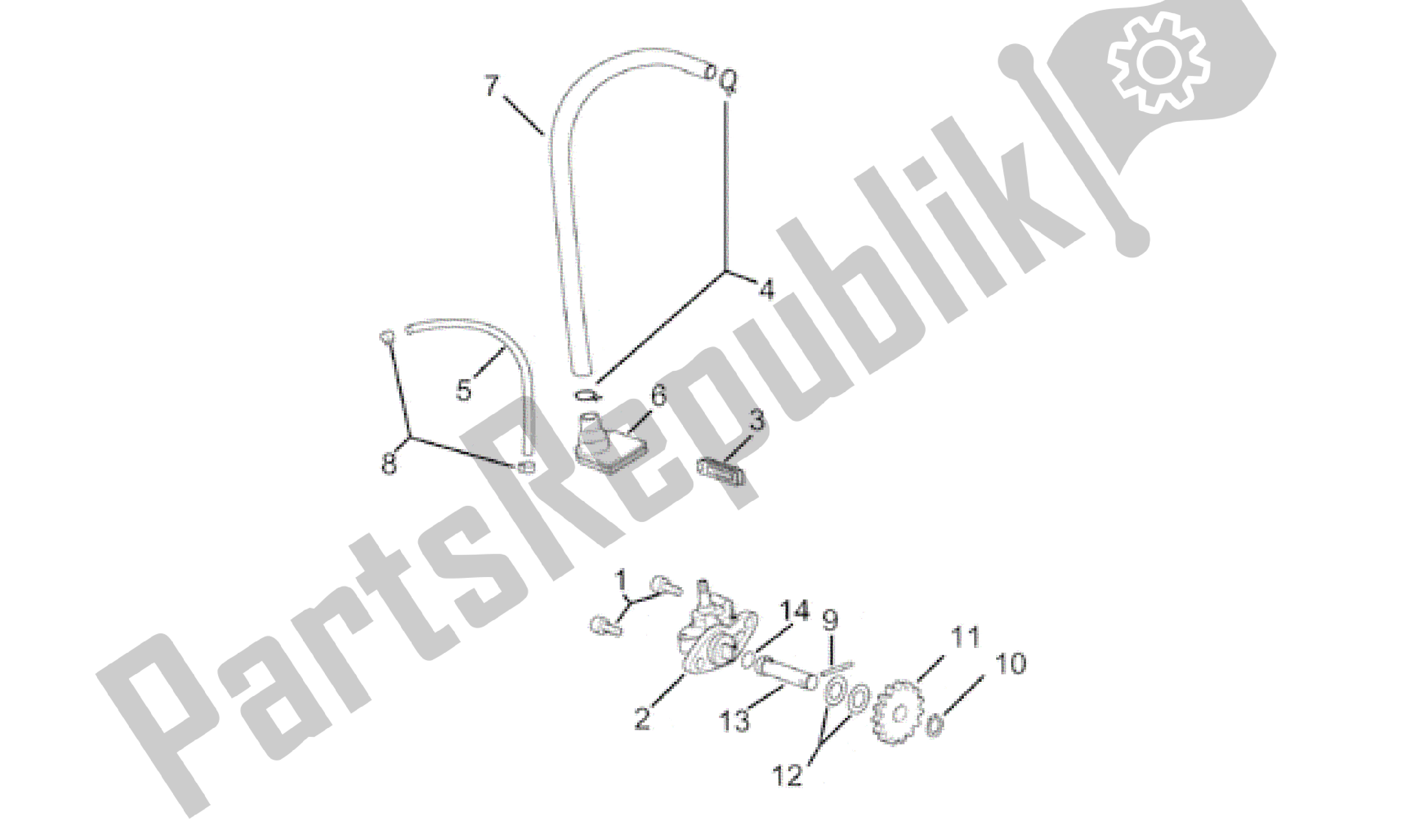 Toutes les pièces pour le La Pompe à Huile du Aprilia Minarelli 50 1991 - 2000