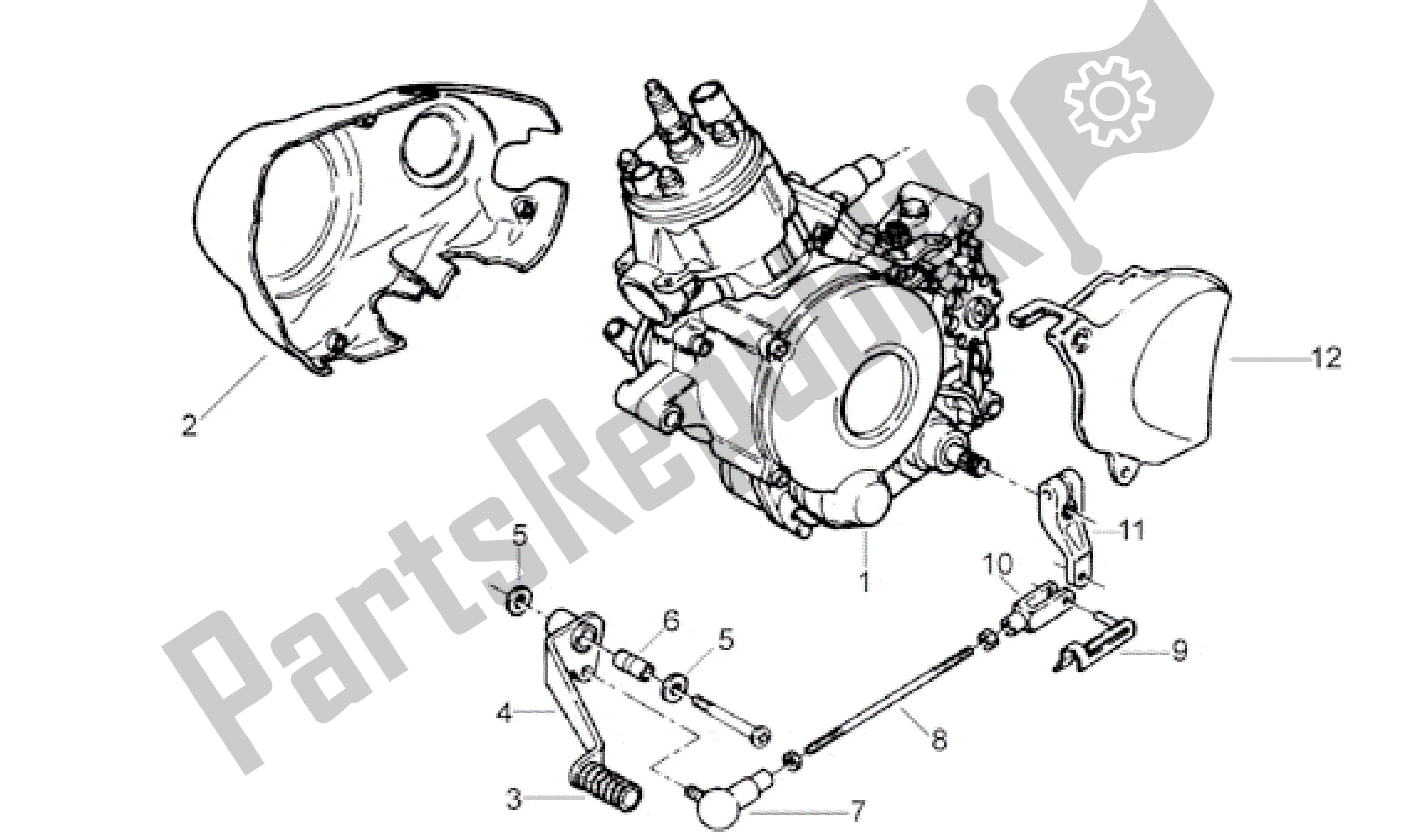 Toutes les pièces pour le Moteur Ii du Aprilia Minarelli 50 1991 - 2000