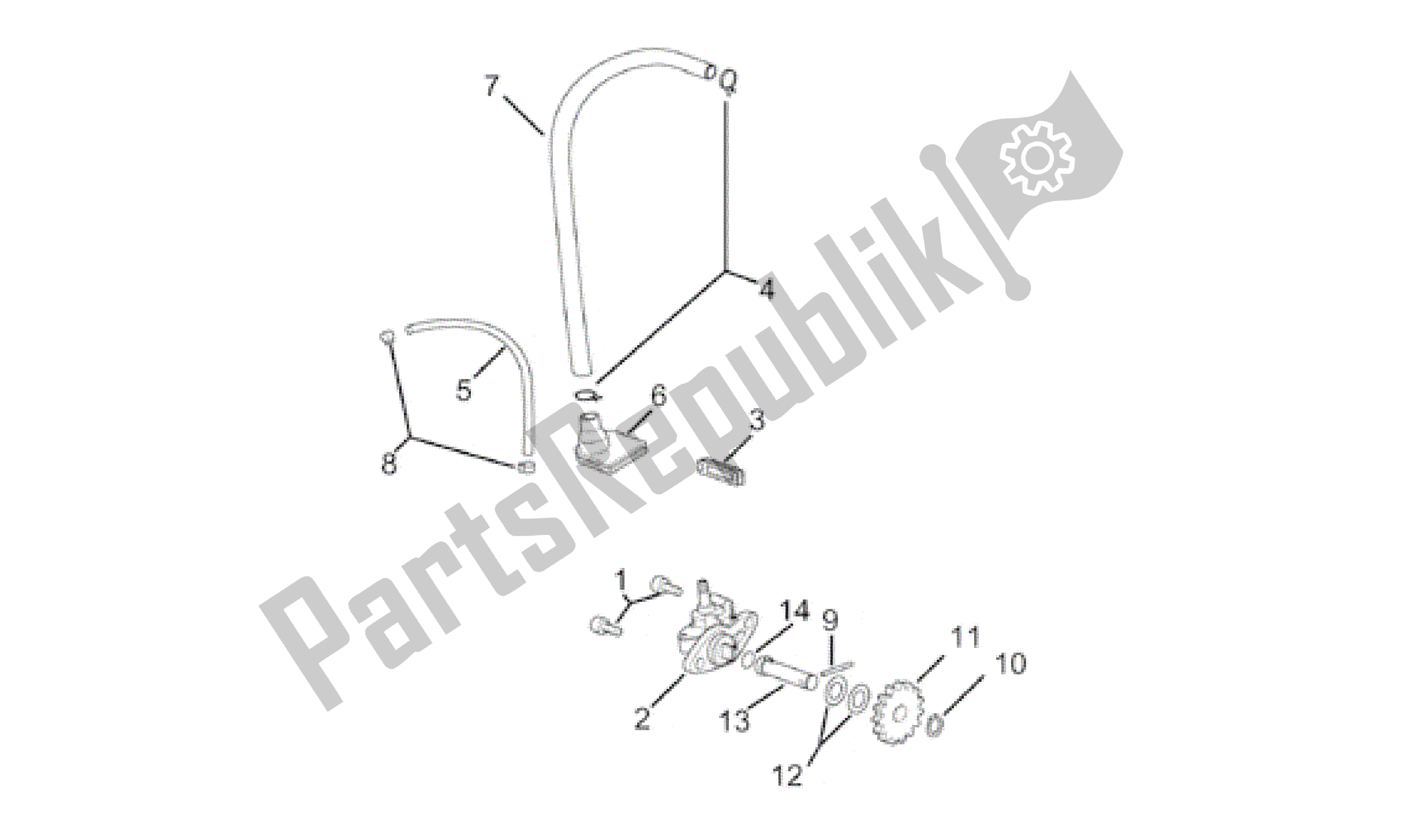 Toutes les pièces pour le La Pompe à Huile du Aprilia Minarelli 50 1991 - 2000